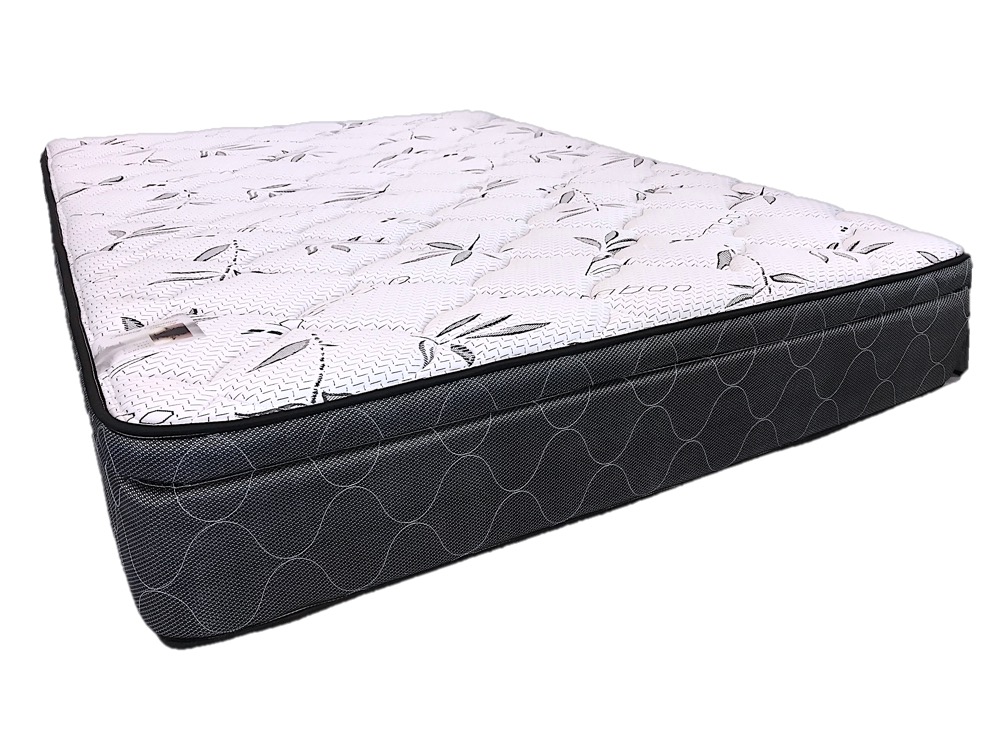 bamboo pillow top full mattress and frame