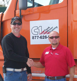 Wayne at Missouri Trucking School